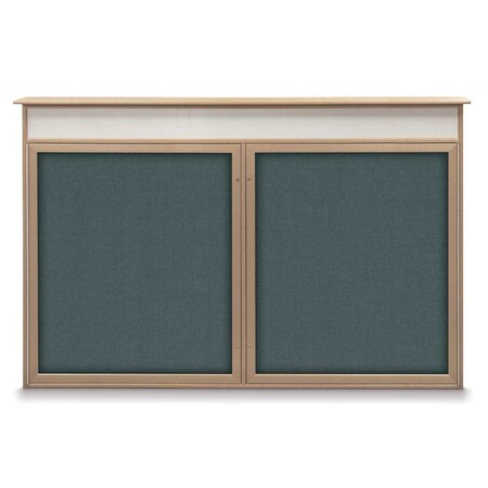 United Visual Products Open Faced Traditional Corkboard, 96x48" UV647A-GOLD-BUFF